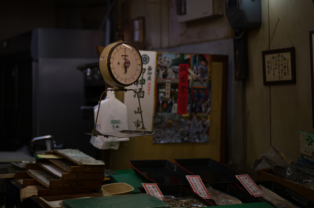 錦市場　はかり