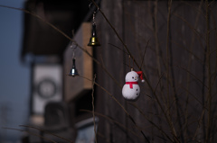 八坂の雪だるま