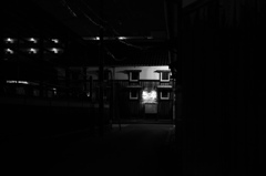 夜の町屋風景