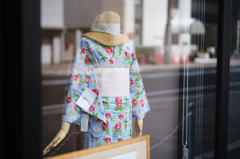 窓からの風景。浴衣