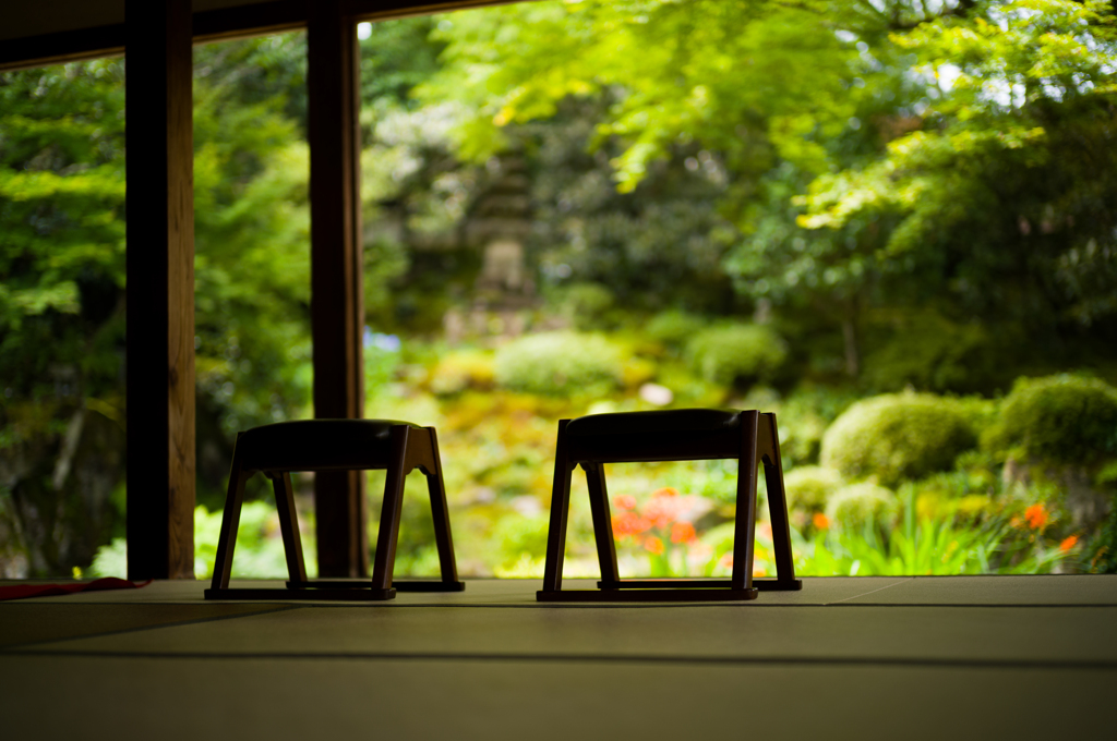 大原の風景　特等席