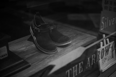 ショールームの靴