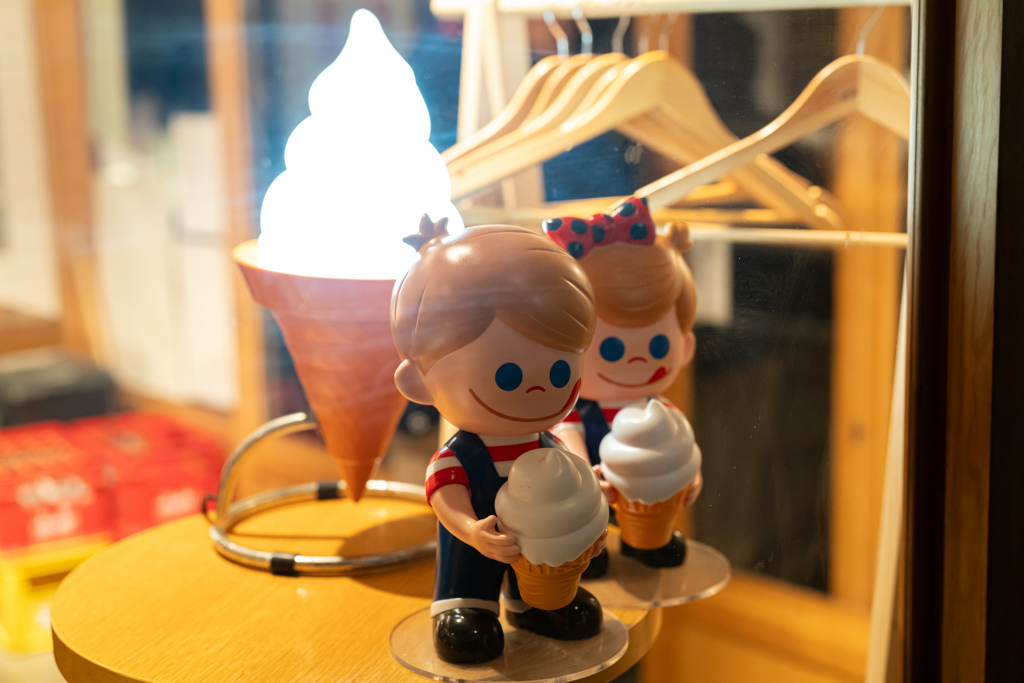 夜のアイス