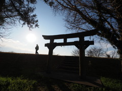 霞ヶ浦のほとりの水神宮