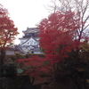 岡崎城と紅葉