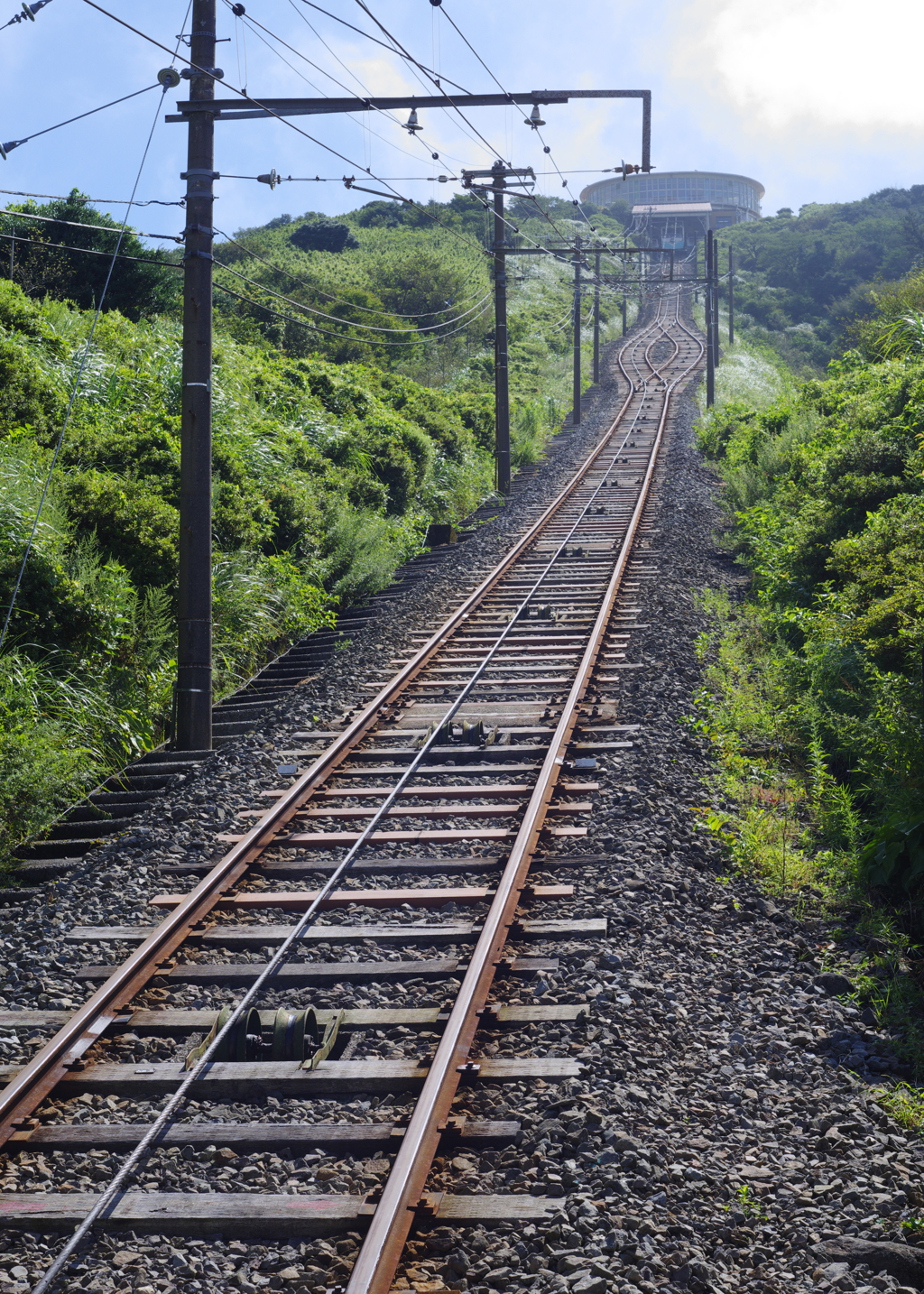 天に向かう線路