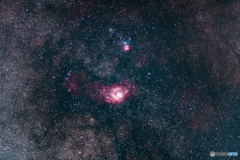 干潟星雲と三裂星雲（2025年）