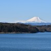 裾野まで綺麗に冠雪した富士山