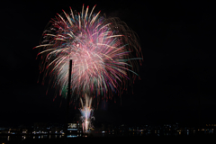 fire works in suwa lake 03