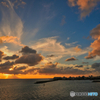 東シナ海の夕暮れ