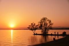 琵琶湖の夕暮れパート3