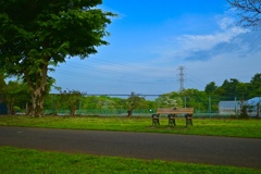 公園のベンチ