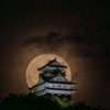 朧月夜の岐阜城