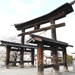 武田八幡宮　二の鳥居