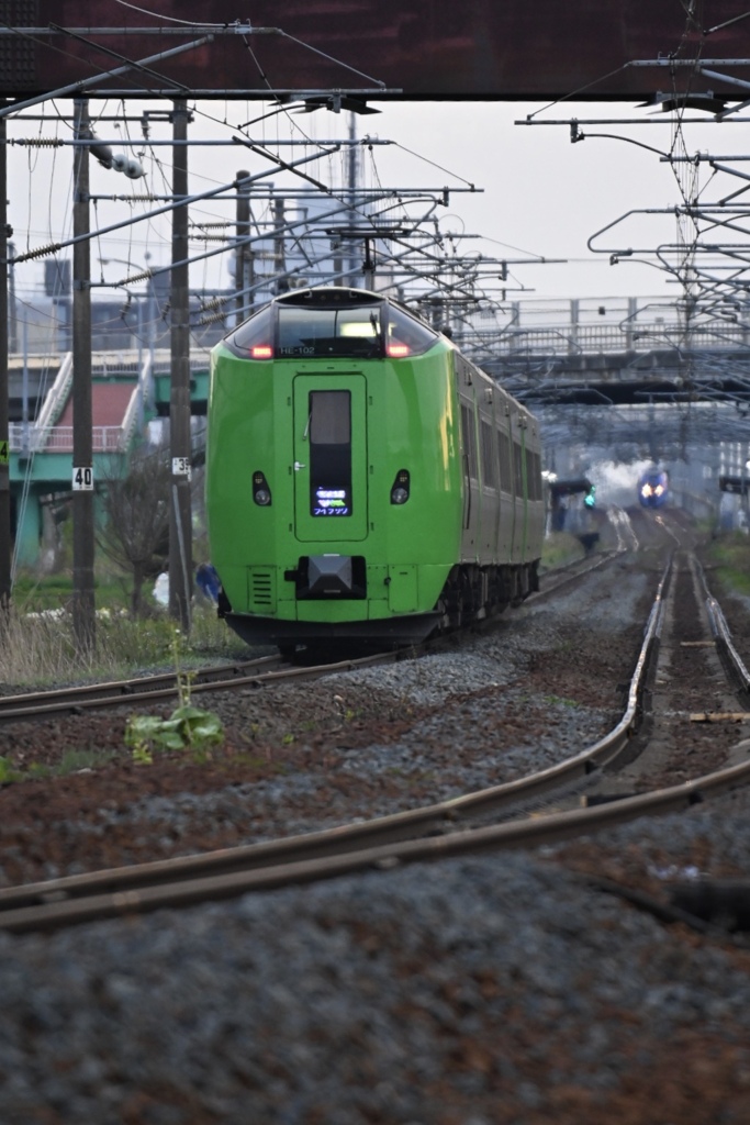 夕刻の江別駅