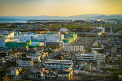 トリーデなるとからの鳴門街並み