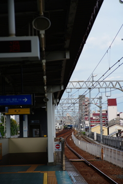 石屋川駅から見た御影駅