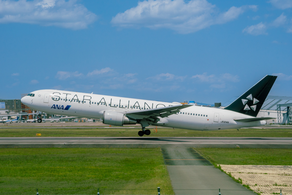 子供をアスレチックで遊ばせてる隙に飛行機撮影
