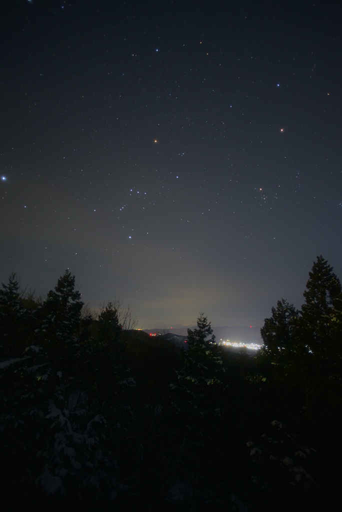 ゆふの星空