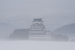 雪と霧と勝山城