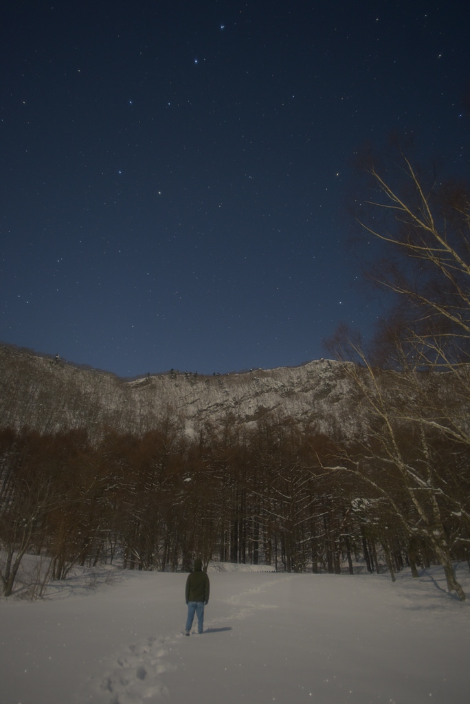 雪と星