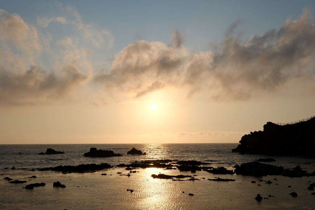 深浦町の夕日