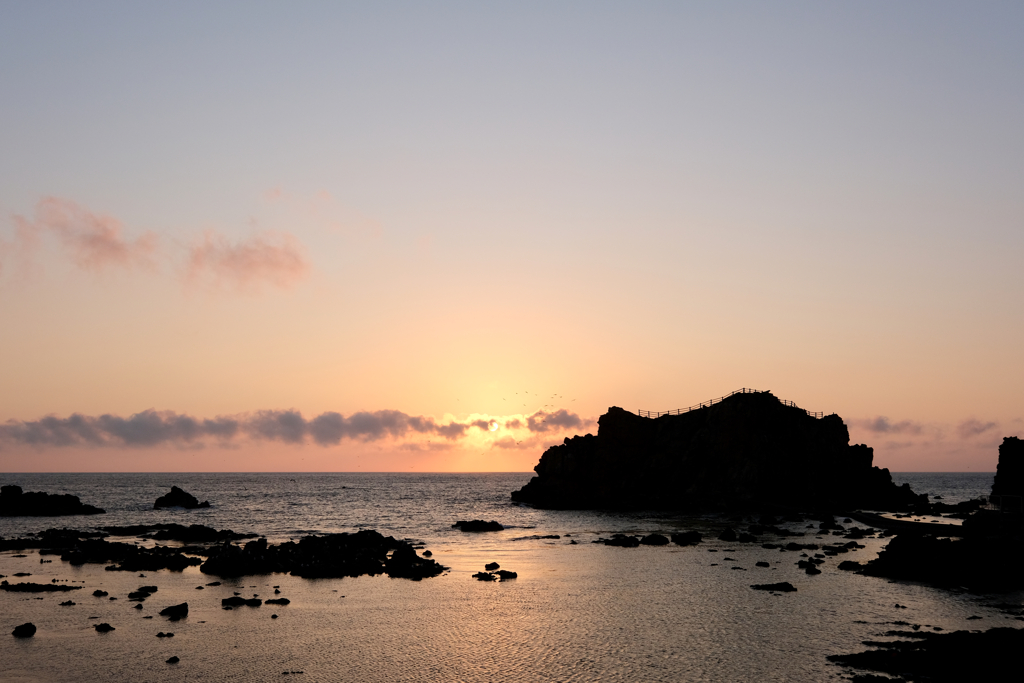 深浦町の夕日