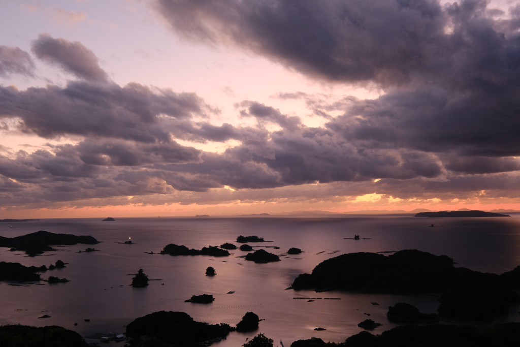 九十九島の夕日