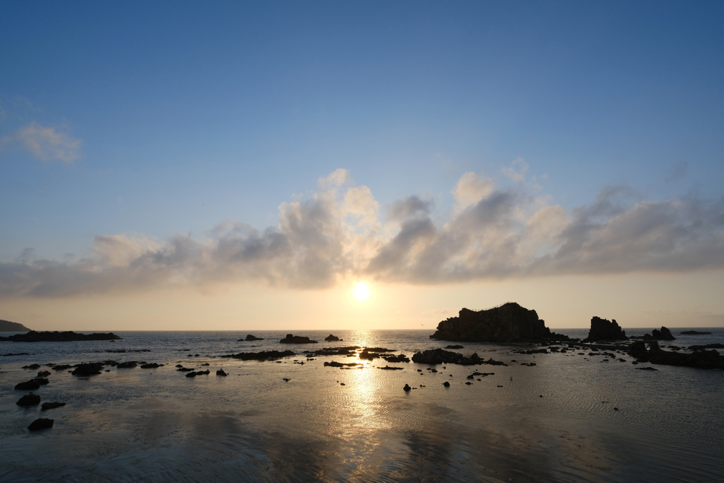 深浦町の夕日