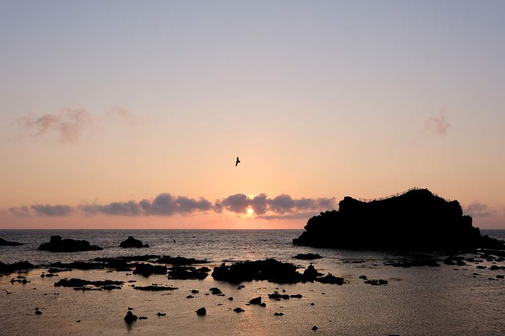 深浦町の夕日