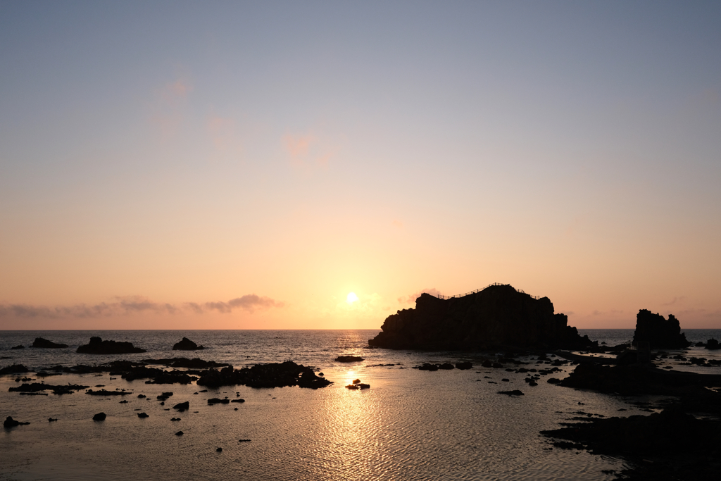 深浦町の夕日