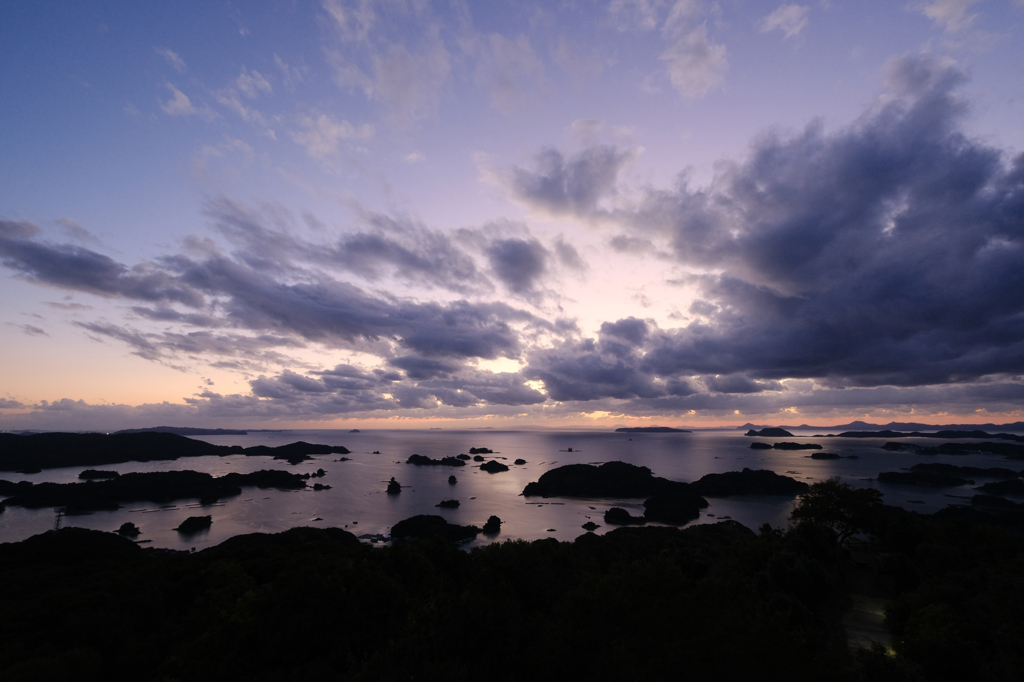 九十九島の夕日