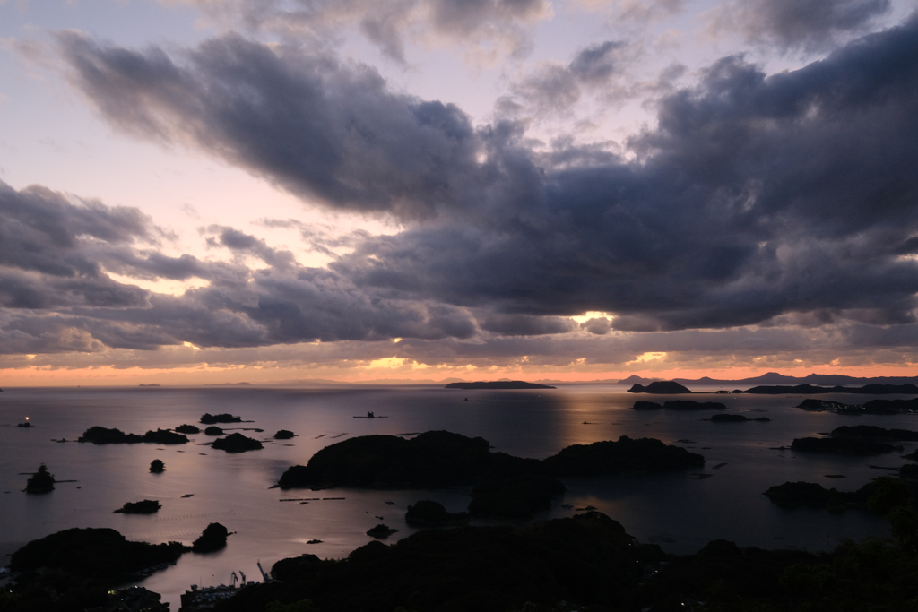 九十九島の夕日