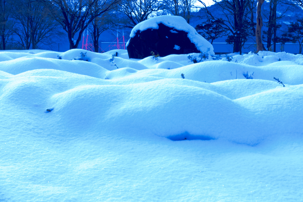 雪の泡