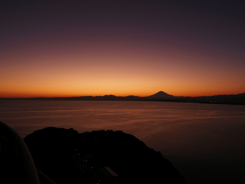 江の島からの富士山