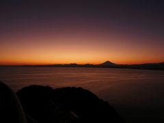 江の島からの富士山