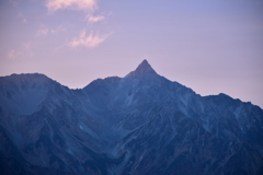 夕焼けの槍ヶ岳