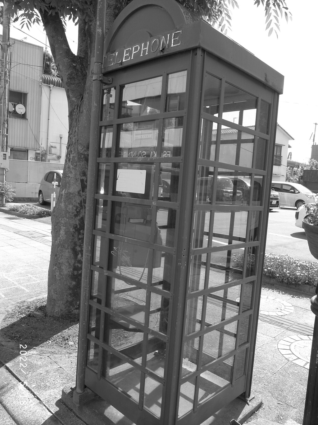 レトロな公衆電話