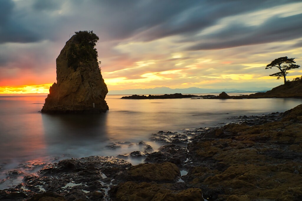 立石夕景