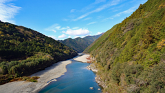 越知町 横畠橋から見る仁淀川