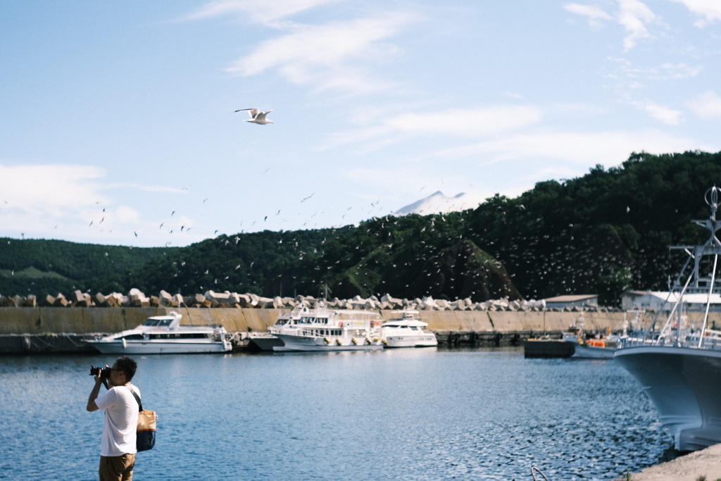R5.08.13_夫婦・妹北海道知床旅行2日目_ウトロ漁港①