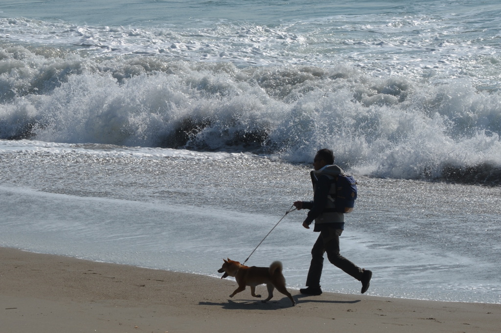 喜びいっぱいのワン