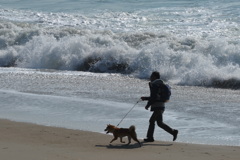 喜びいっぱいのワン