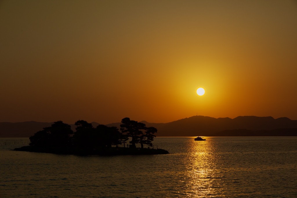 宍道湖の夕日