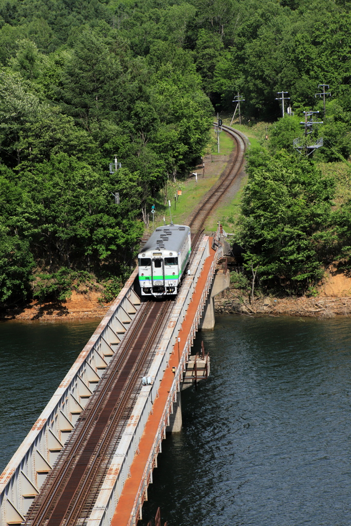 湖上の鉄橋