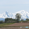 残雪の峰々