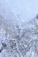 冬の鳴子峡