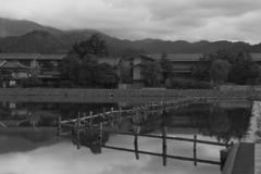 嵐山（白黒）