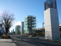 モノレール延伸工事中～