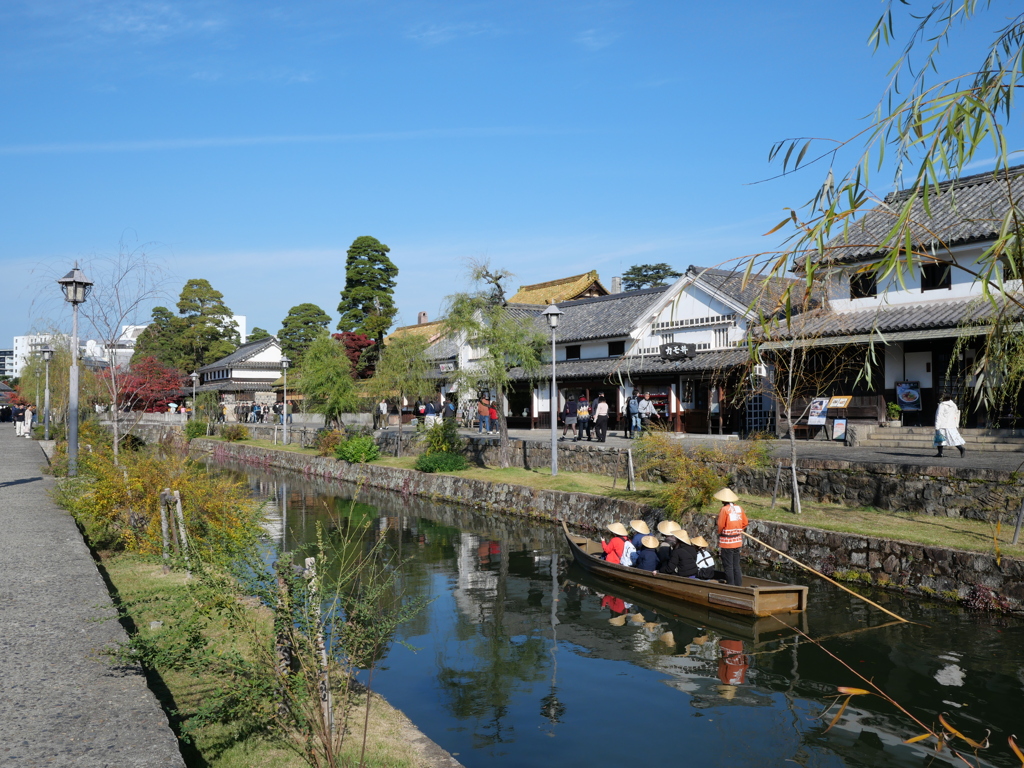 くらしき川舟流し